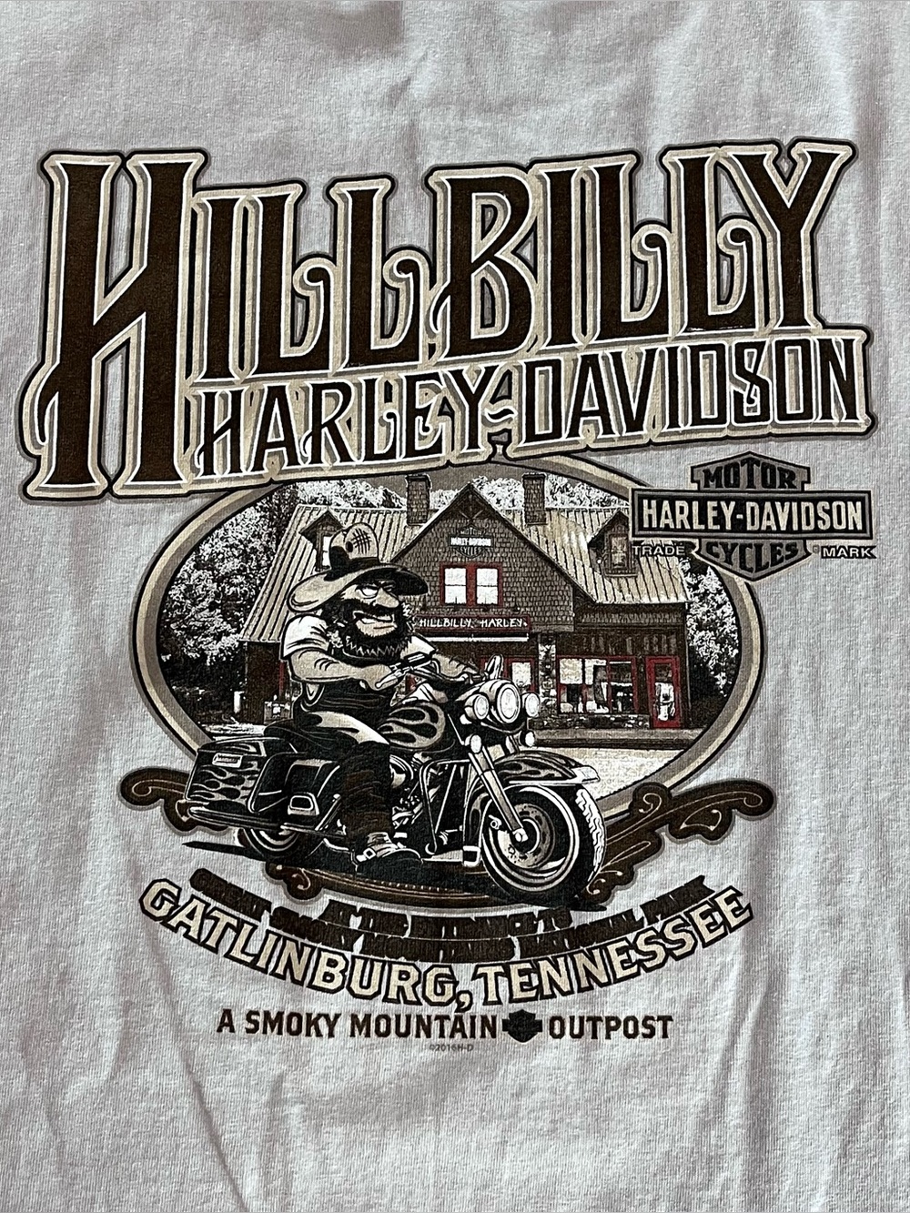 Hillbilly Harley Davidson T-Shirt Gatlinburg Tennessee Men’s XL - Picture 8 of 8
